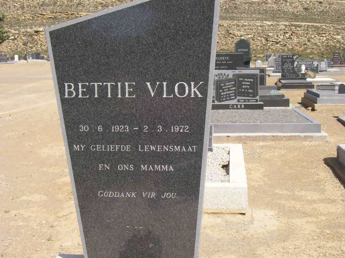 VLOK Bettie 1923-1972