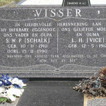 VISSER S.W.P. 1910-1990 &amp; L.H. 1912-