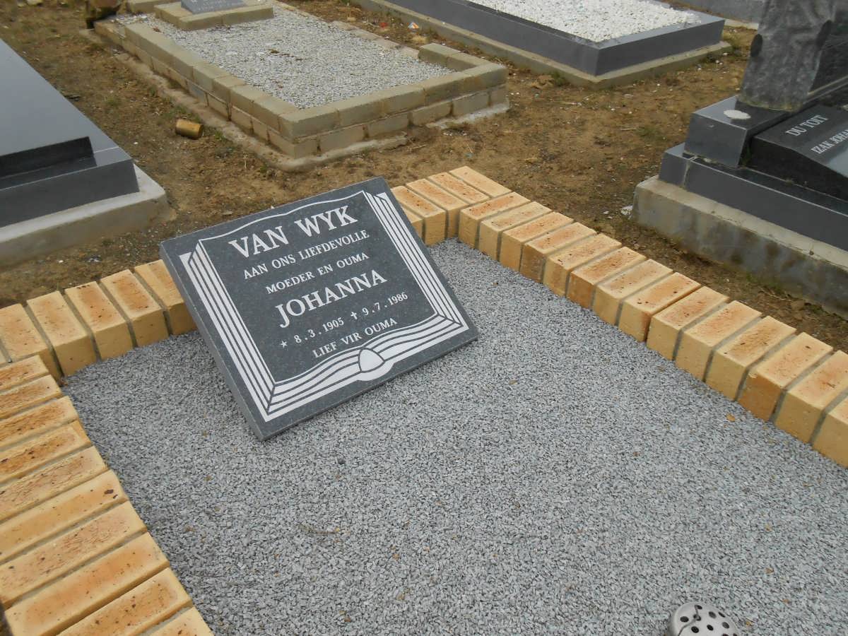 WYK Johanna, van 1905-1986