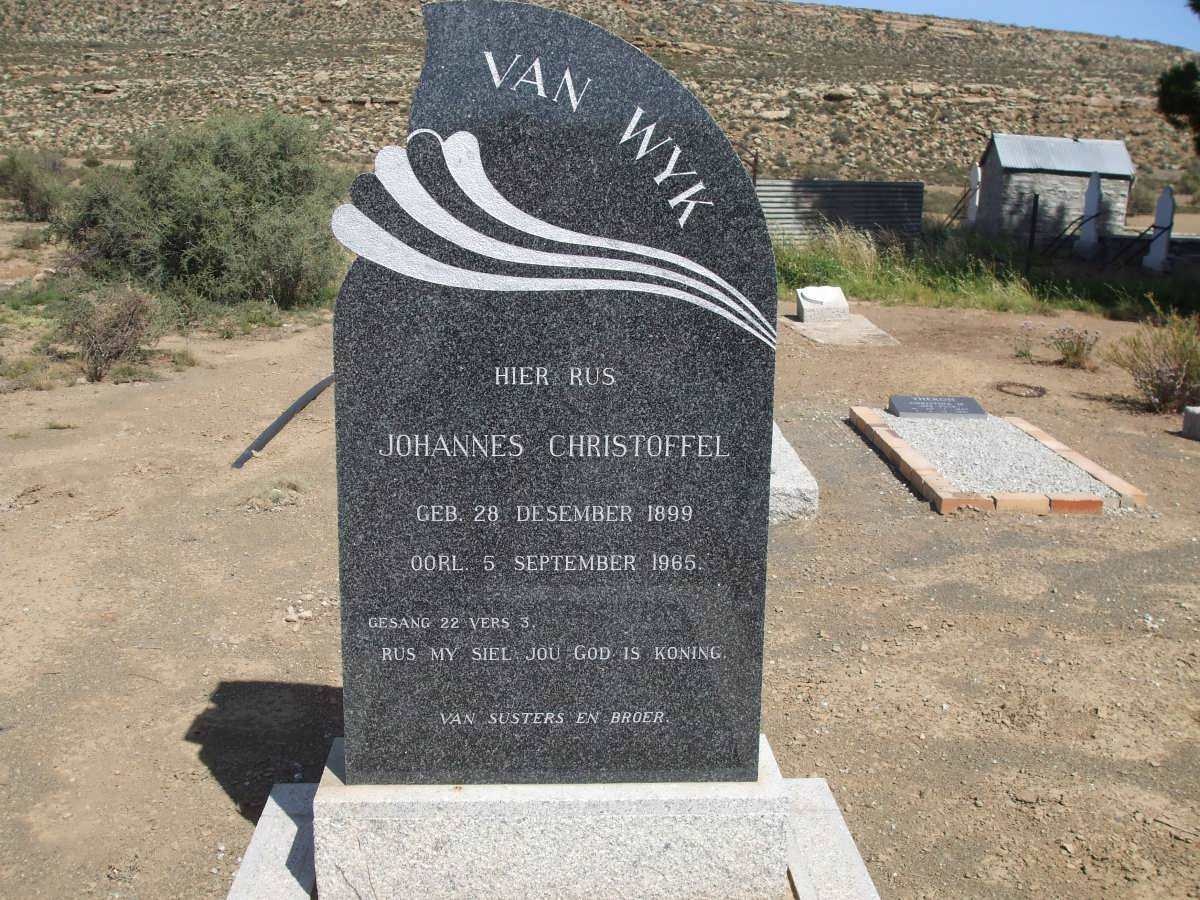 WYK Johannes Christoffel, van 1899-1965