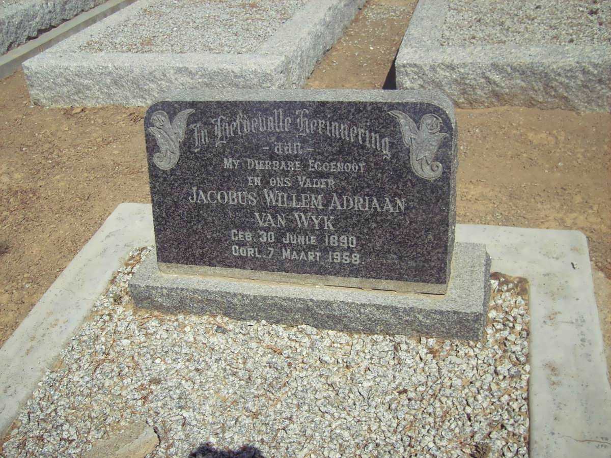 WYK Jacobus Willem Adriaan, van 1890-1958