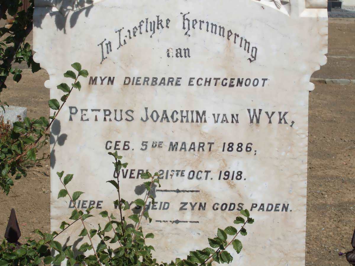WYK Petrus Joachim, van 1886-1918