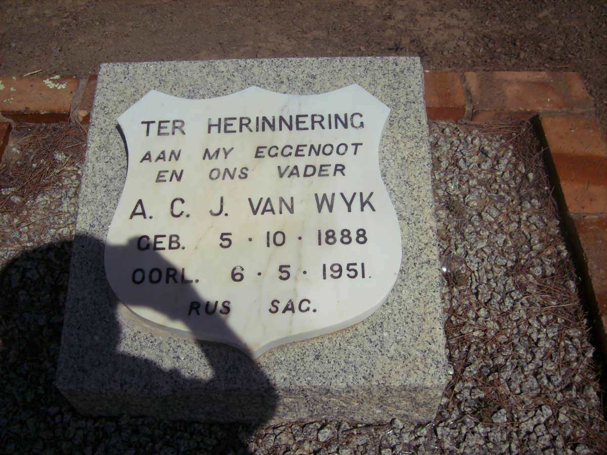 WYK A.C.J., van 1888-1951
