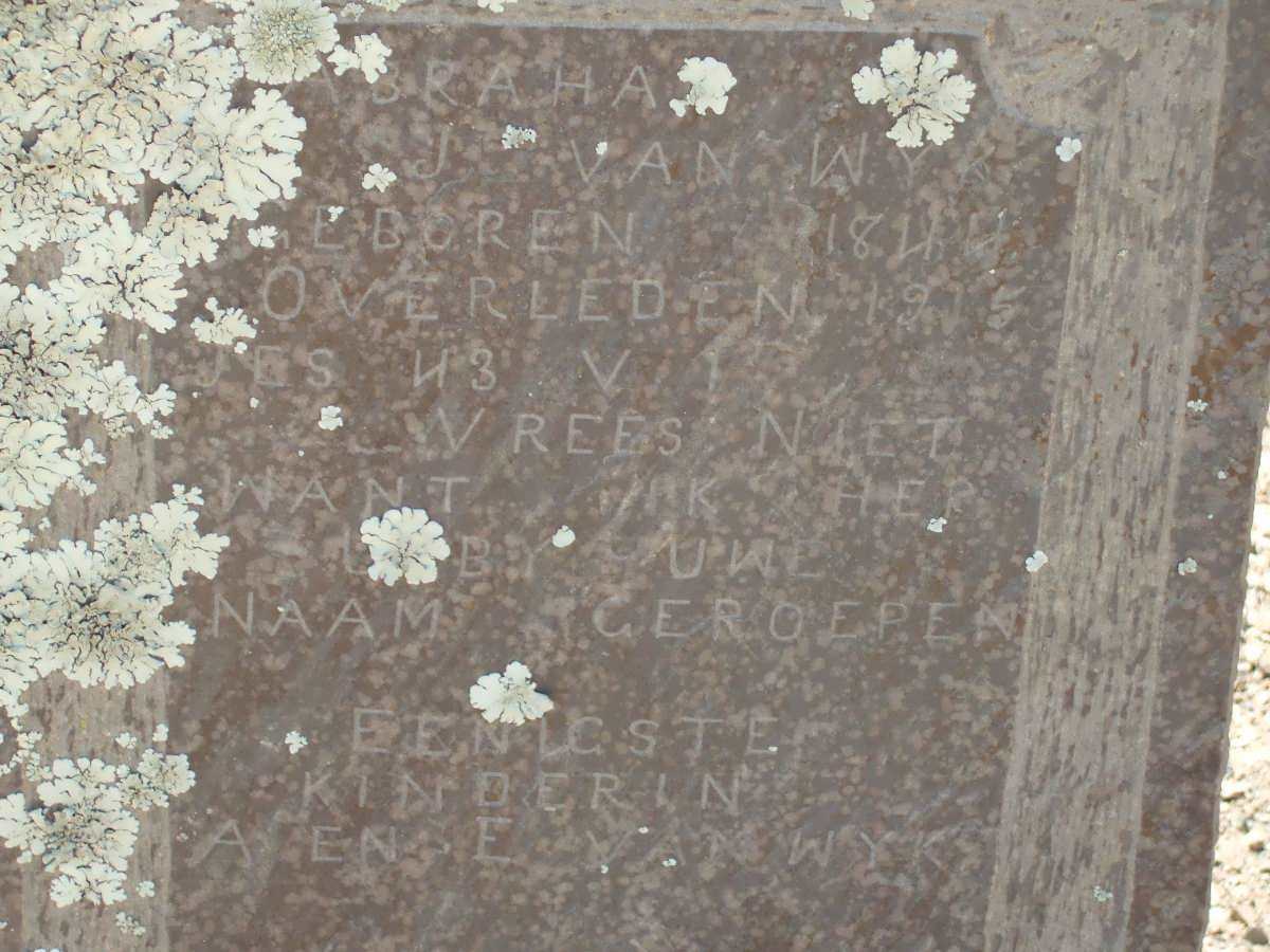 WYK Abraham J., van 1844-1915