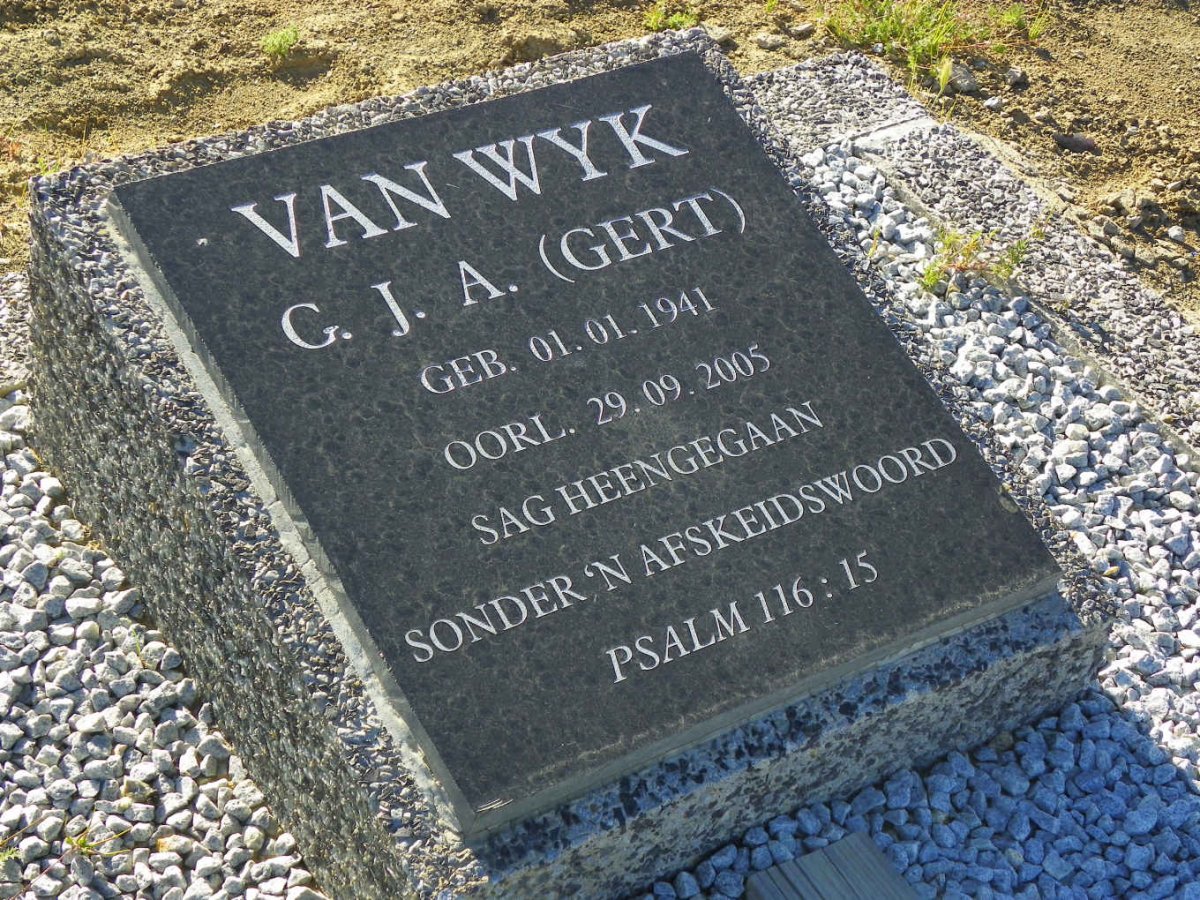 WYK G.J.A., van 1941-2005