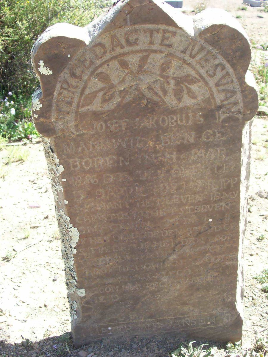 ? Josef Jakobuis Manuwil Ben 1886-1927