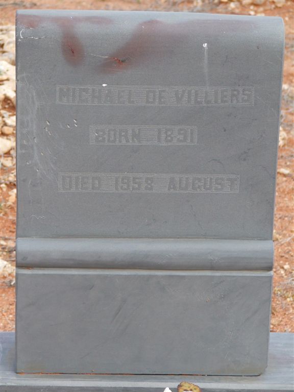 VILLIERS Michael, de 1891-1958