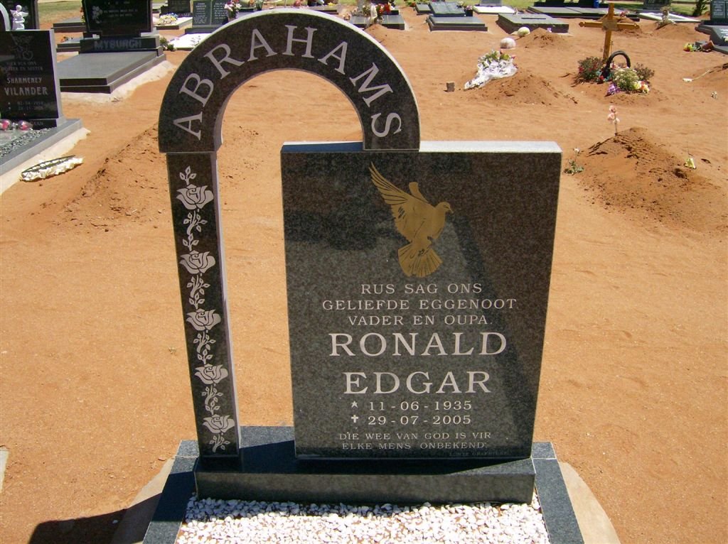 ABRAHAMS Ronald Edgar 1935-2005