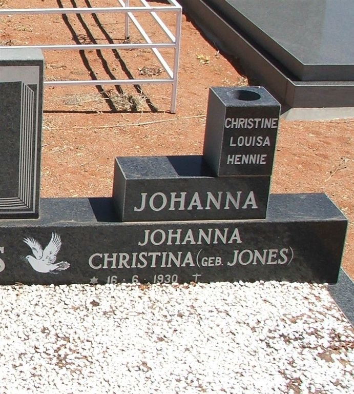 ALBERTS Johanna Christina nee JONES 1930-