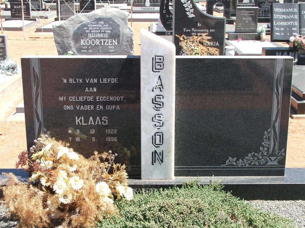 BASSON Klaas 1922-1996