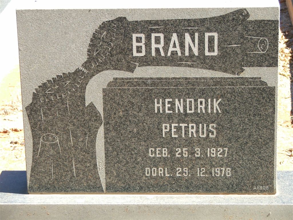 BRAND Hendrik Petrus 1927-1978