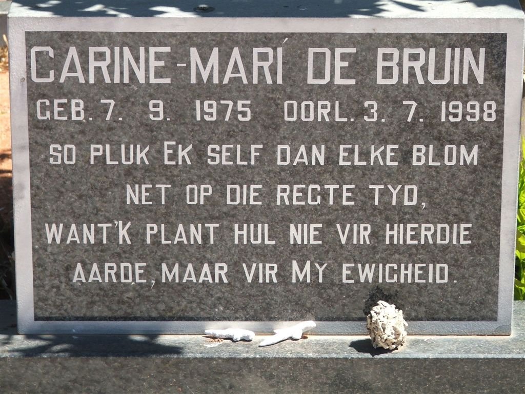 BRUIN Carine-Mari, de 1975-1998