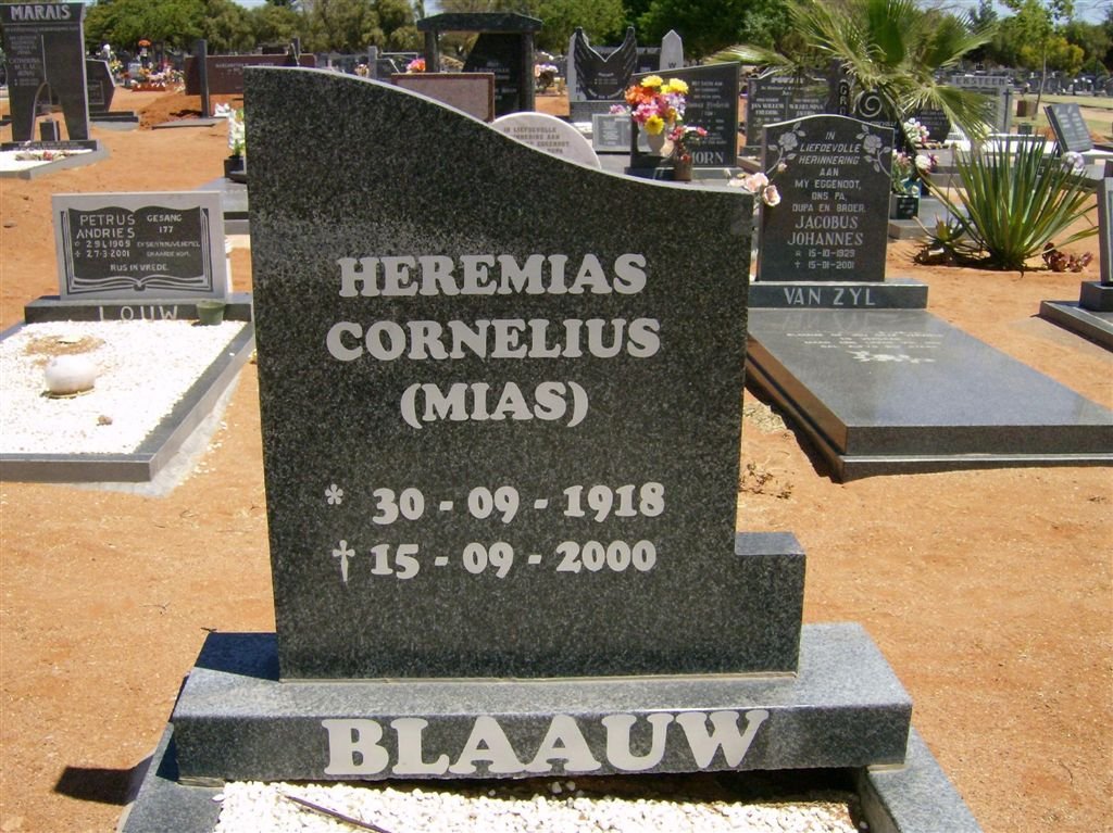 BLAAUW Heremias Cornelius 1918-2000