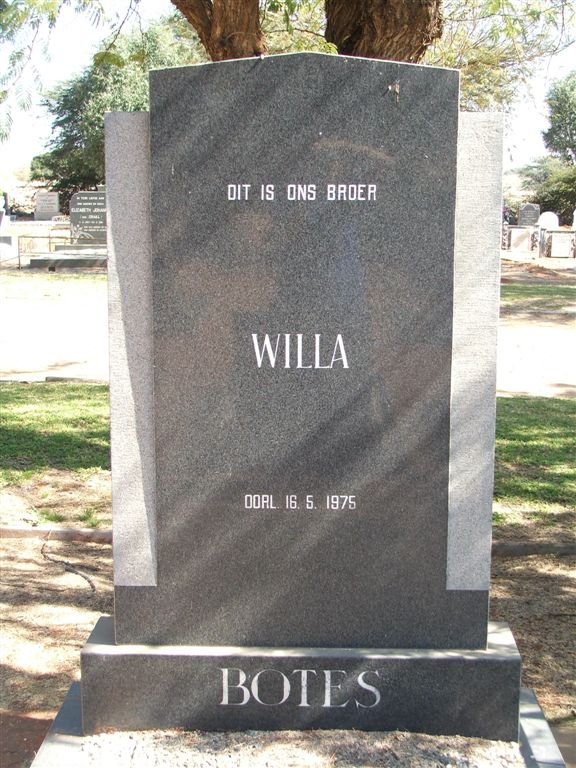 BOTES Willa  -1975