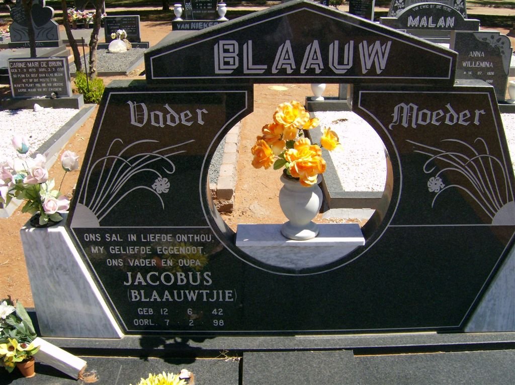 BLAAUW Jacobus 1942-1998