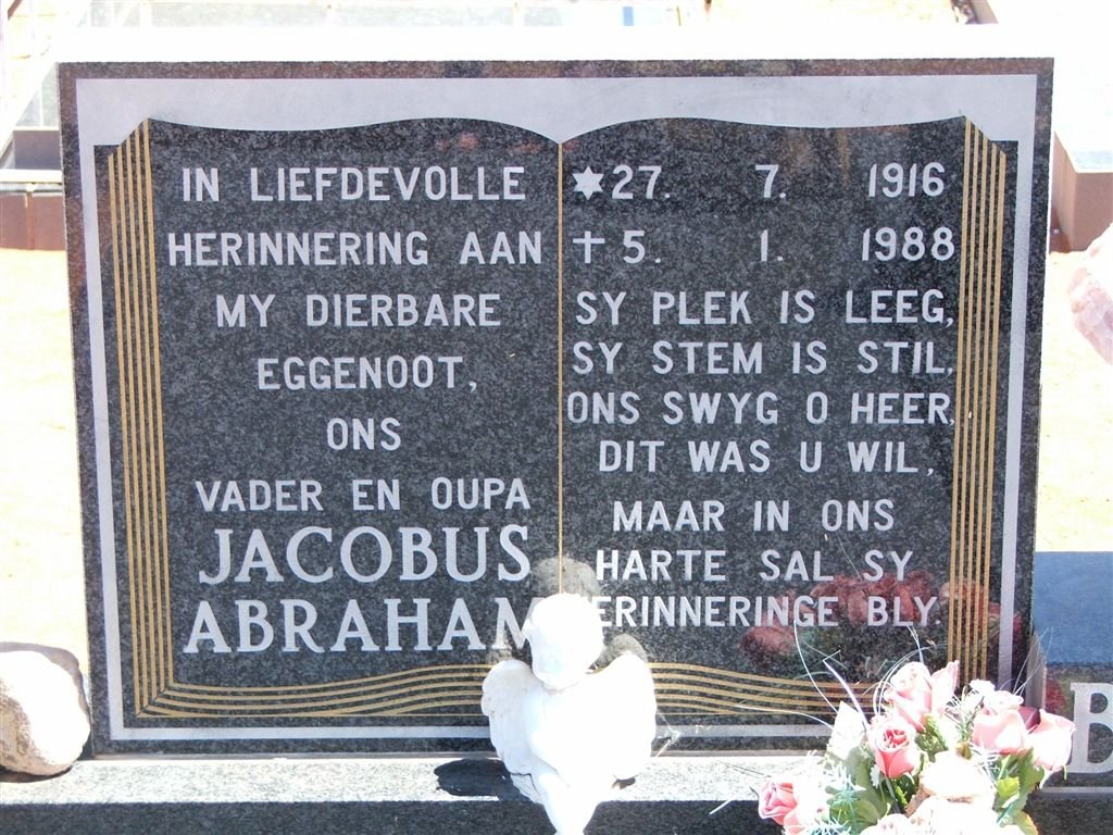 BARNARD Jacobus Abraham 1916-1988