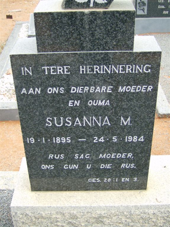 BLAAUW Susanna M. 1895-1984