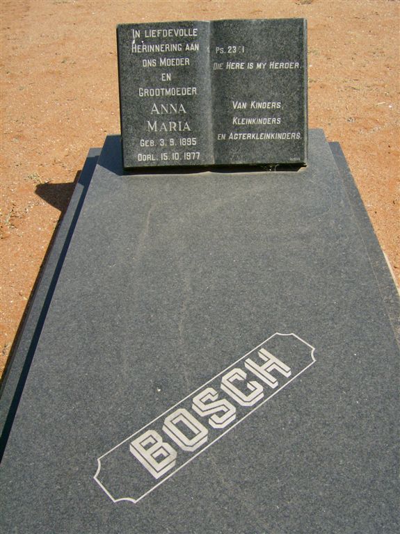 BOSCH Anna Maria 1895-1977