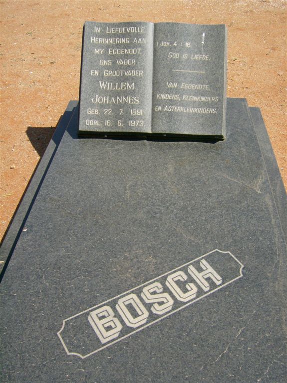 BOSCH Willem Johannes 1891-1973