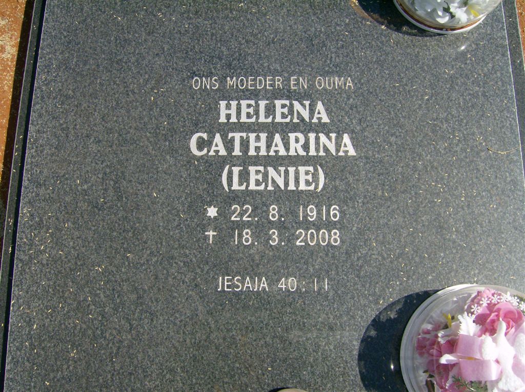 BOTHA Helena Catharina 1916-2008