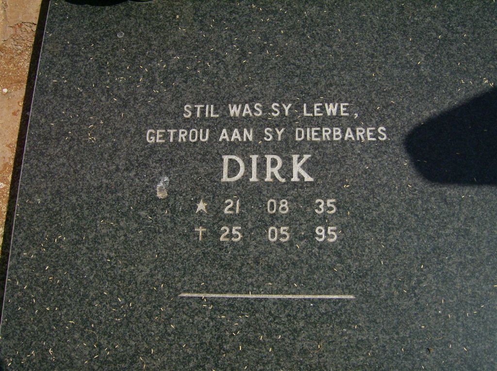 BURGER Dirk 1935-1995