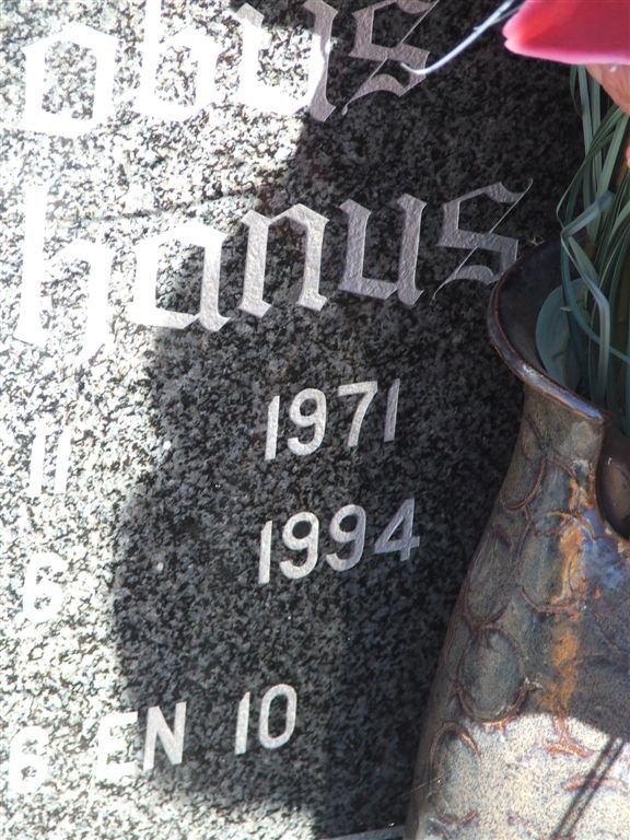 BURGER Jacobus Stephanus 1971-1994
