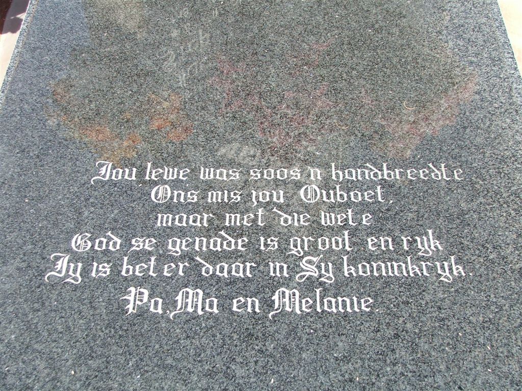 BURGER Jacobus Stephanus 1971-1994