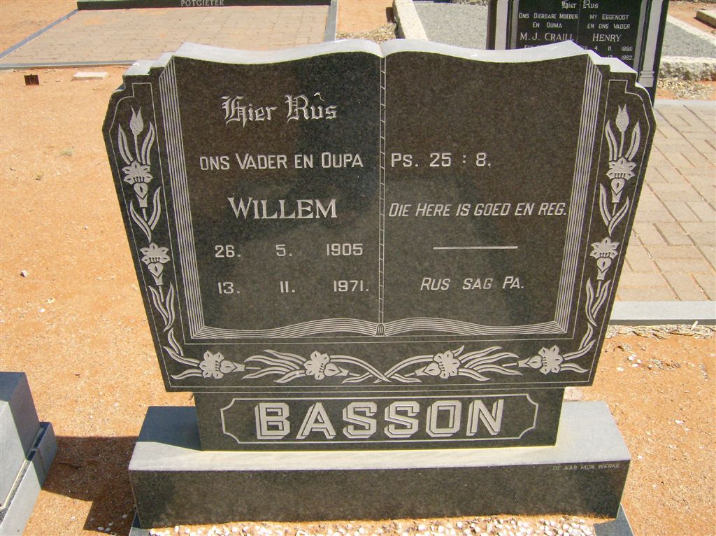 BASSON Willem 1905-1971