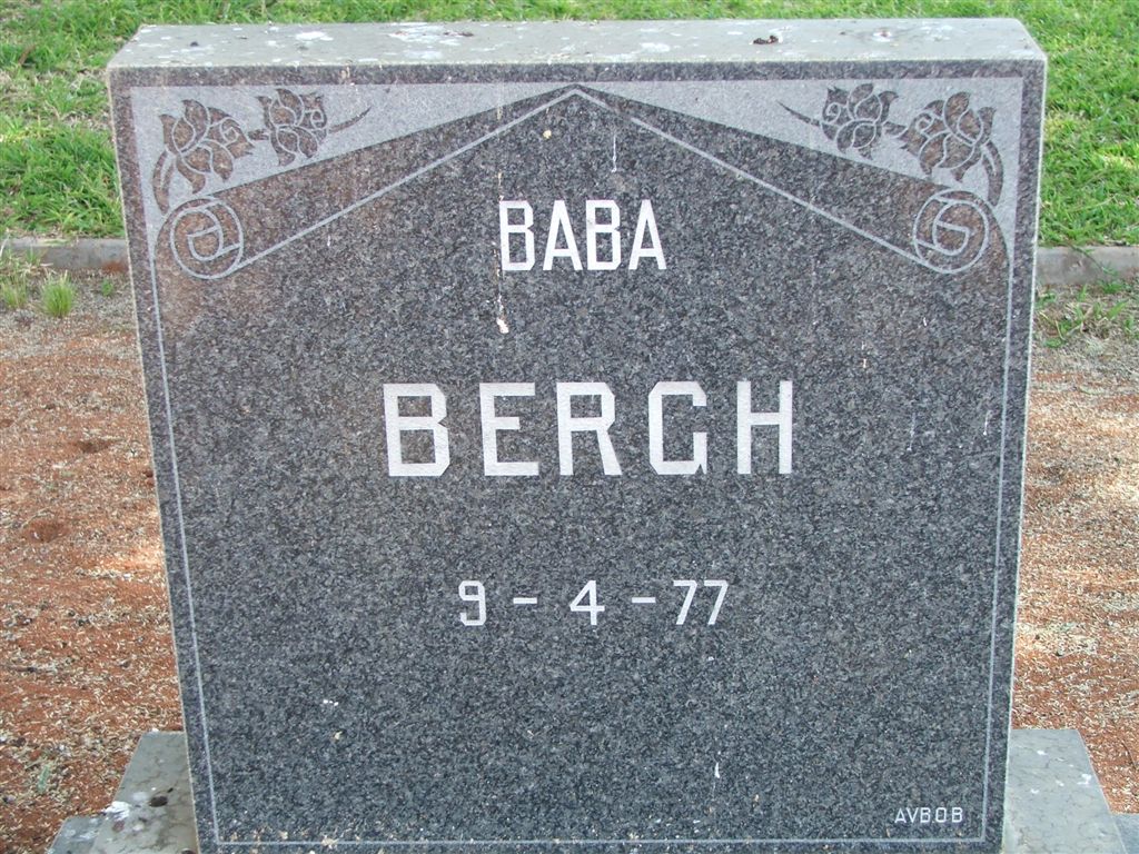 BERGH Baba 1977-1977