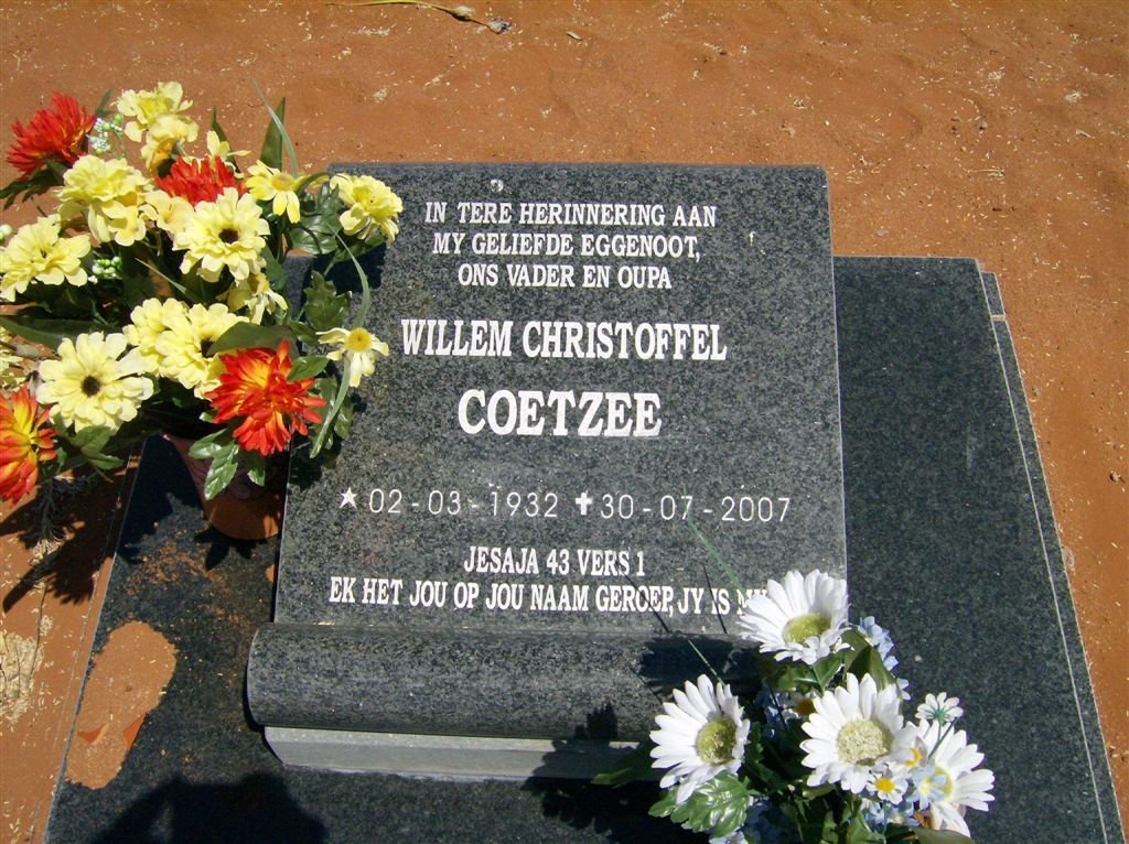 COETZEE Willem Christoffel 1932-2007