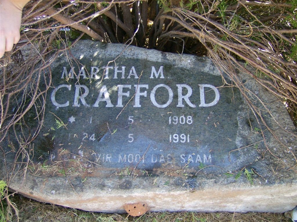 CRAFFORD Martha M. 1908-1991
