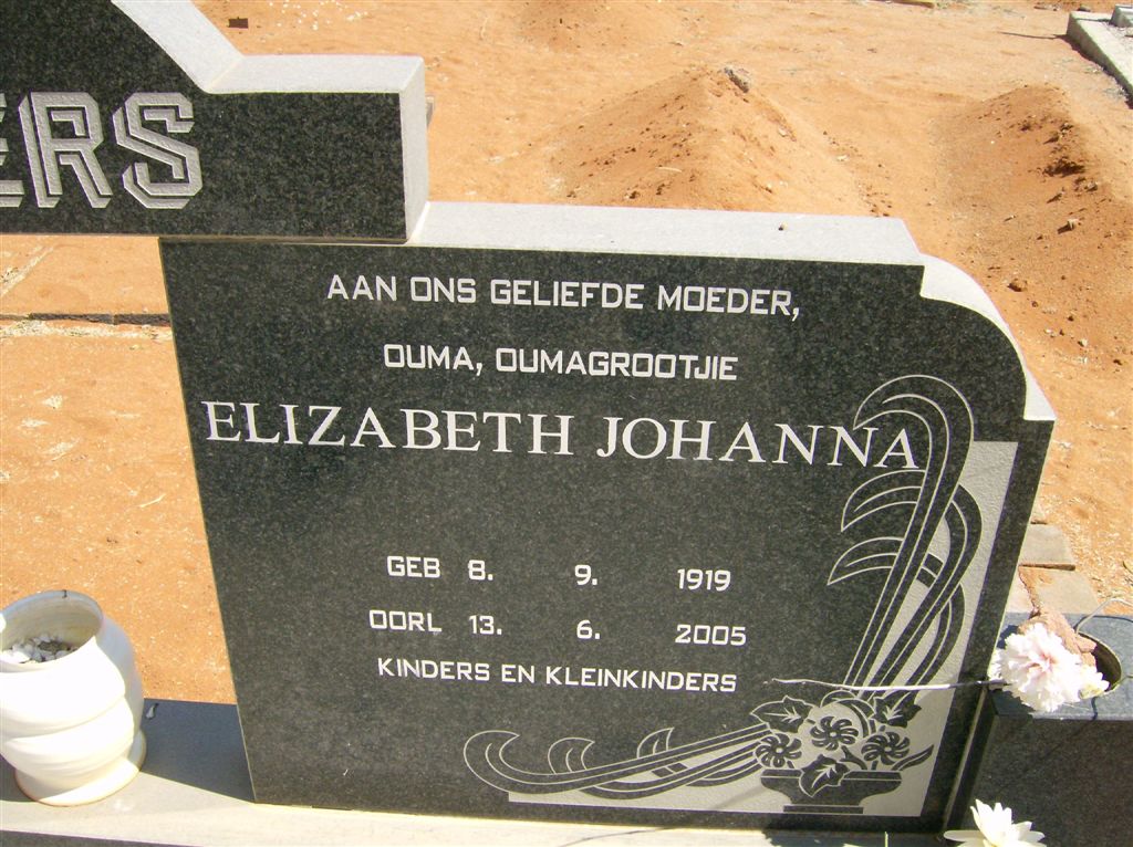 CILLIERS Elizabeth Johanna 1919-2005