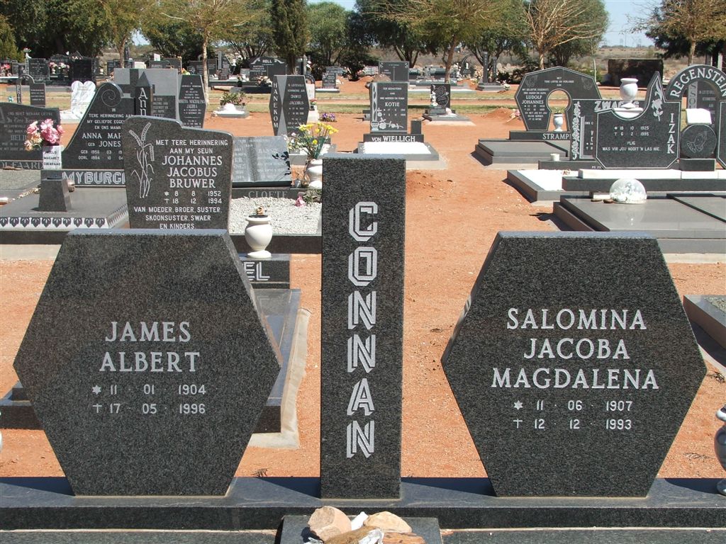 CONNAN James Albert 1904-1996 &amp; Salomina Jacoba Magdalena 1907-1993