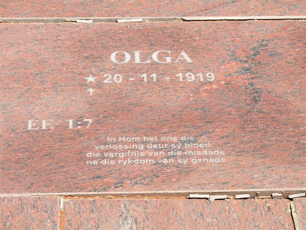 COETZER Olga 1919-
