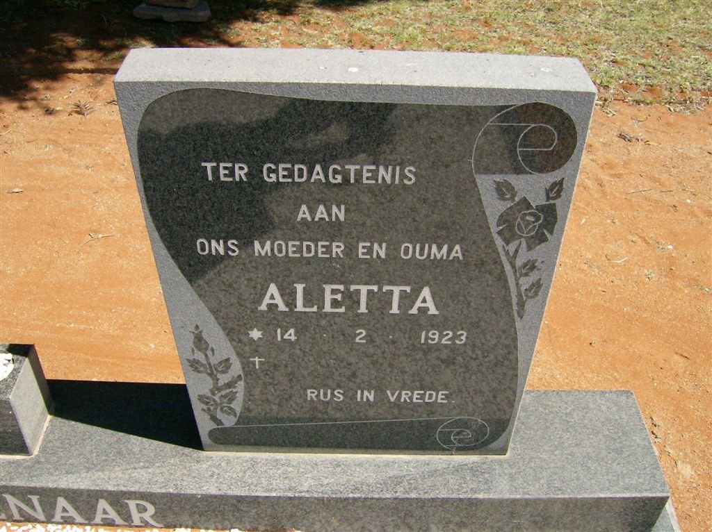 DIPPENAAR Aletta 1923-