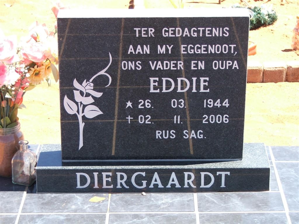 DIERGAARDT Eddie 1944-2006