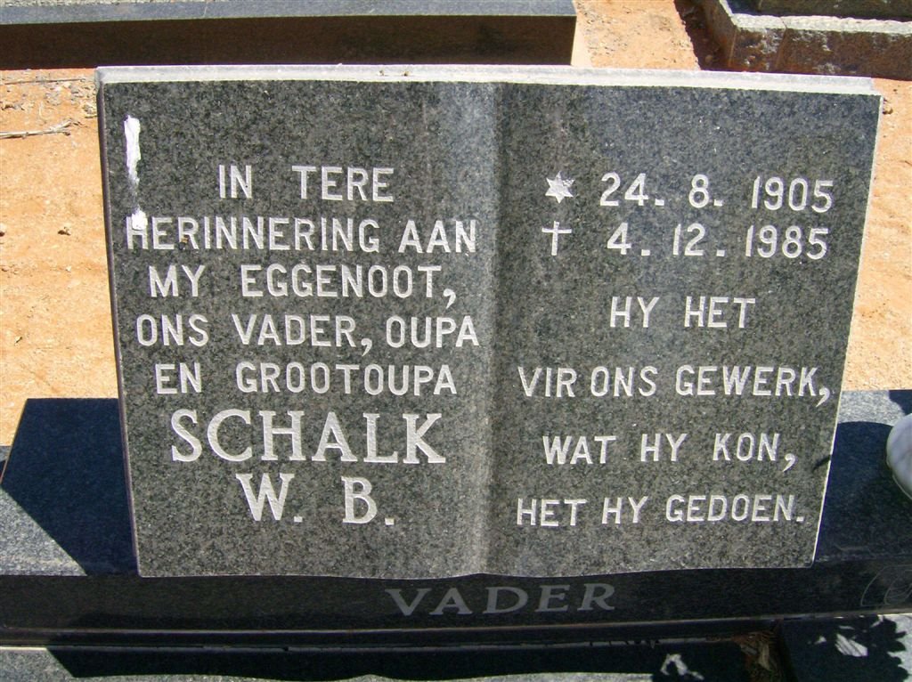 ENGELBRECHT Schalk W.B. 1905-1985