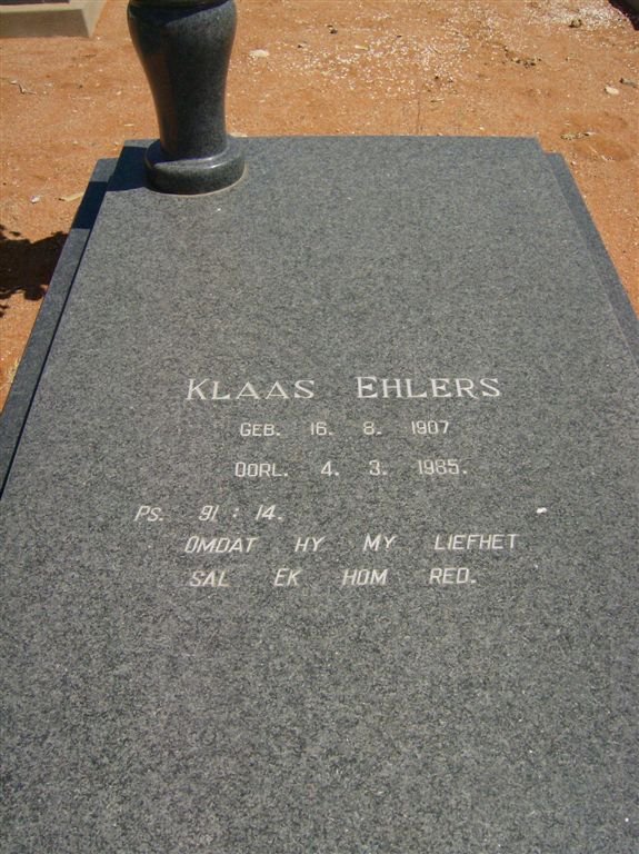 EHLERS Klaas 1907-1985