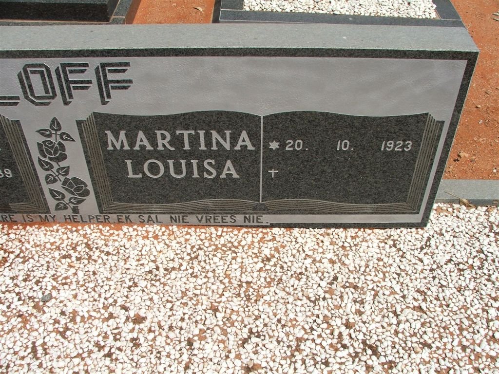 ELOFF Martina Louisa 1923-