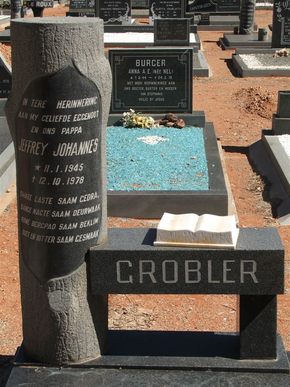 GROBLER Jeffrey Johannes 1945-1978