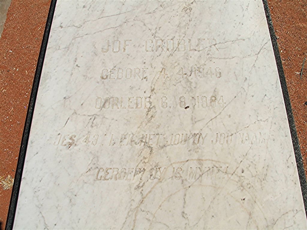 GROBLER Jof 1946-1984