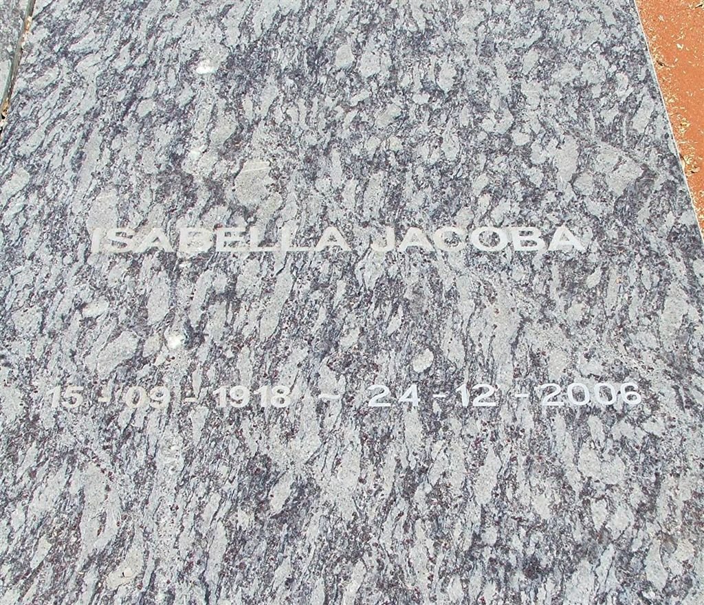 GRANGE Isabella Jacoba, le 1918-2006