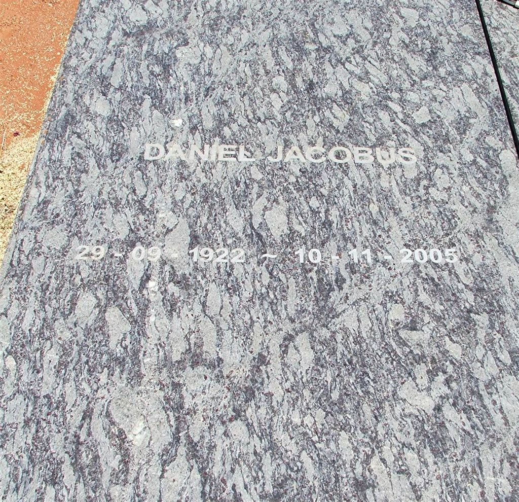 GRANGE Daniel Jacobus, le 1922-2005