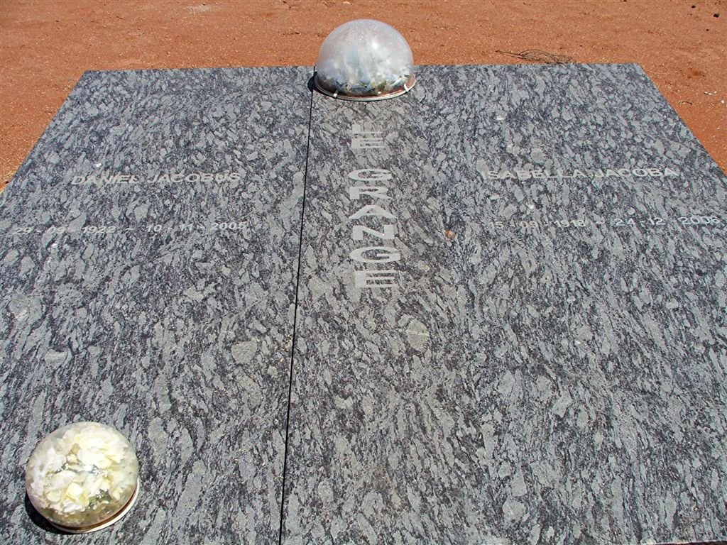 GRANGE Daniel Jacobus, le 1922-2005 &amp; Isabella Jacoba 1918-2006