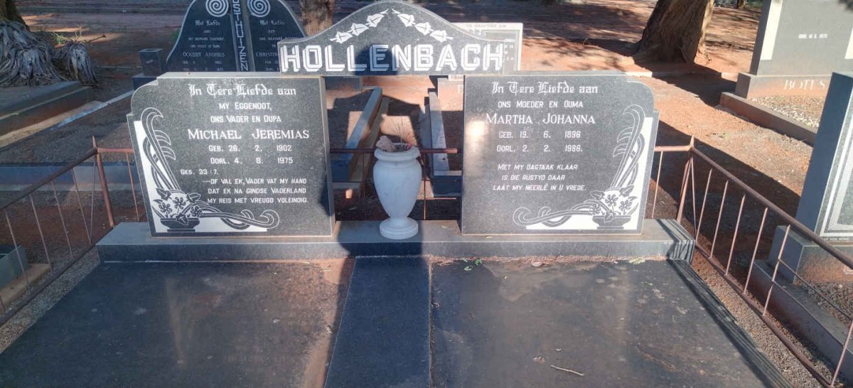 HOLLENBACH Michael Jeremias 1902-1975 & Martha Johanna 1896-1986