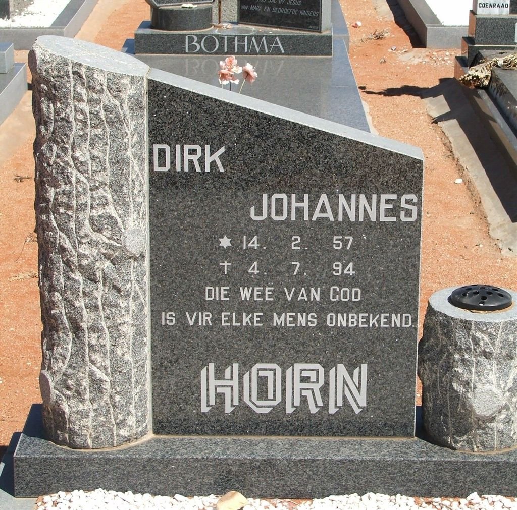 HORN Dirk Johannes 1957-1994