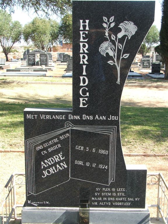 HERRIDGE André Johan 1960-1974