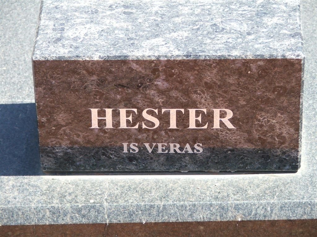 HANEKOM Hester Dorathea Susanna nee GOOSEN 1915-1998