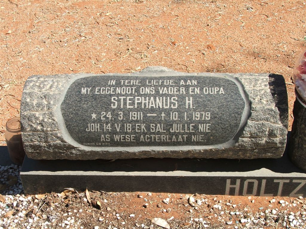 HOLTZHAUSEN Stephanus H. 1911-1979