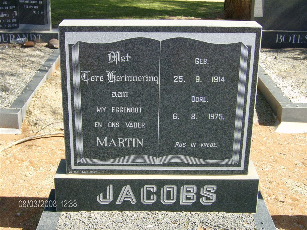 JACOBS Martin 1914-1975
